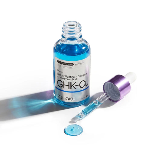 Sérum GHK-CU [Peptídeos de Cobre] - Com Colágeno e Ácido Hialurônico - 30ml - Zencial