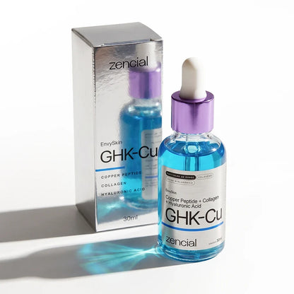 Sérum GHK-CU [Peptídeos de Cobre] - Com Colágeno e Ácido Hialurônico - 30ml - Zencial